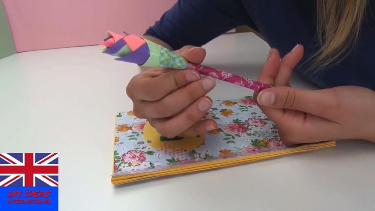 Paper Flower Pencil Tutorial: How to make a beautiful flower for your pencil?