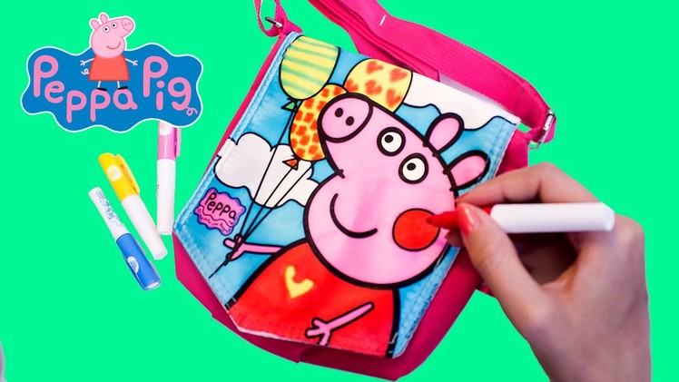 Peppa Big Mini Bag Colour Paint Color DIY Peppa Bolso Mini Bandolera Peppa Pig Backpack