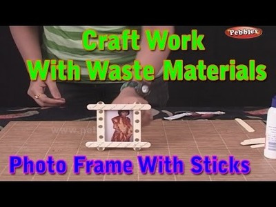 Photo Frame | Craft Work With Waste Materials | Learn Craft For Kids | Waste Material Craft Work
