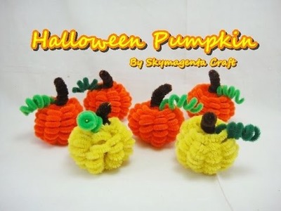 Pipe Cleaner Craft - Halloween Pumpkin - Quick and Easy