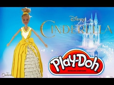 Play Doh craft. Magic dress up for Disney Princess Cinderella.HD