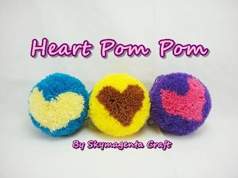 Pom Pom Craft - Heart Shape Pom Pom