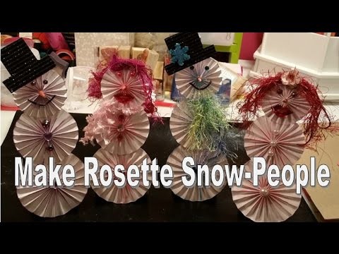 Rosette Snowmen & Women - Easy Holiday Craft!