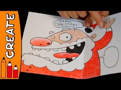 Santa's Surprise Christmas Card | Christmas Craft Ideas With Øistein