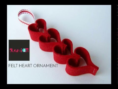 Valentine's Day Felt Hearts Garland Craft