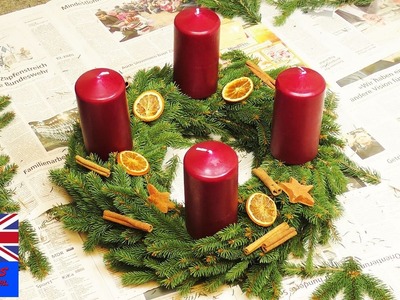Wreath Christmas. Tutorial: How to make a Christmas wreath with candles?
