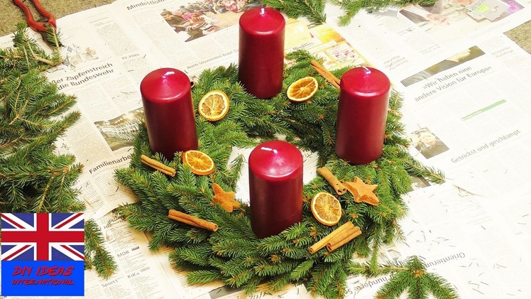 Wreath Christmas. Tutorial: How to make a Christmas wreath with candles?