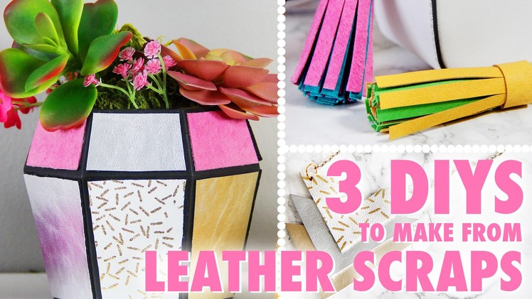 3 DIYs to Make From Leather Scraps | @karenkavett
