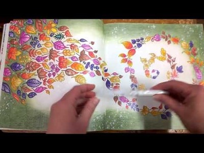 Colouring Book Enchanted Forest  Walk through with tips and coloured pages.