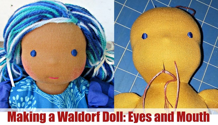 DIY | Embroidering Eyes and Mouth (Waldorf Doll) | Classic Sami Doll Pattern | Part 4