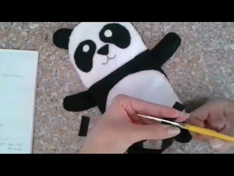 DIY panda pencil case