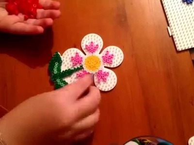 Hama.Perler Bead Time Lapse. Flower