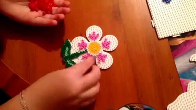 Hama.Perler Bead Time Lapse. Flower