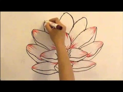 How to Draw a Lotus Flower: SIMPLE & EASY