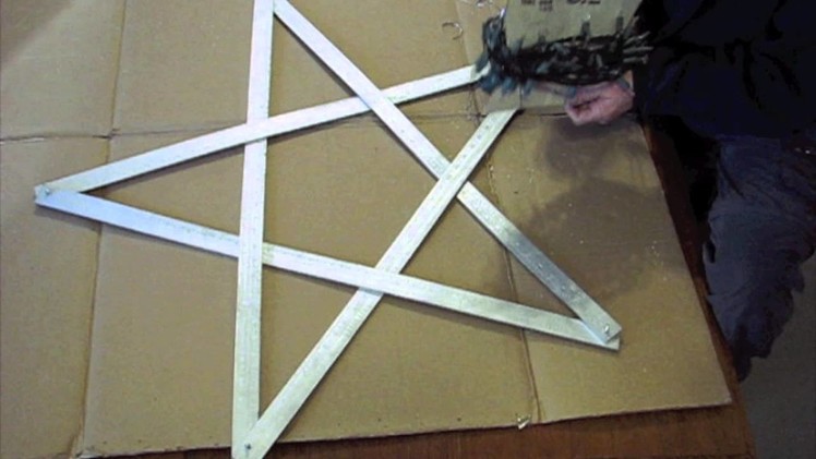 How to make a simple Yardstick Light-Up Star