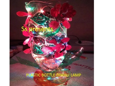 Plastic bottle  diwali lamp