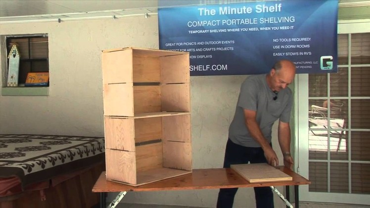 The Minute Shelf - Compact Portable Shelving