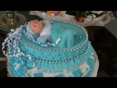Baby shower cake -  www.skycake.ca