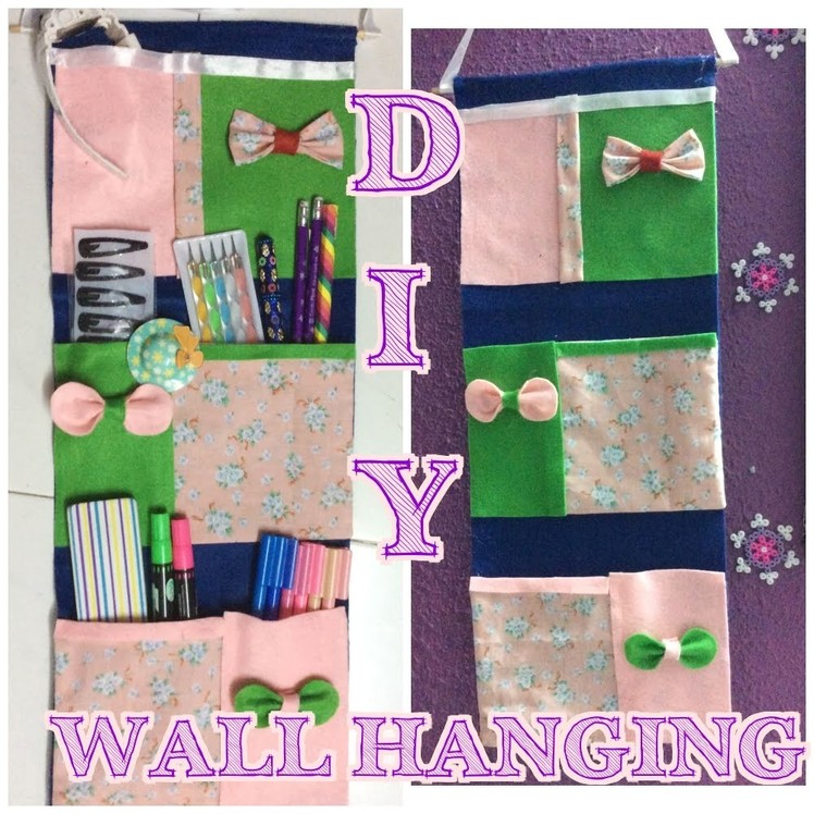 ✂️  ✂️ ✂️ DIY- No SEW Pocket Wall Hangings 4 Stationeries. Accessories. Letter holder