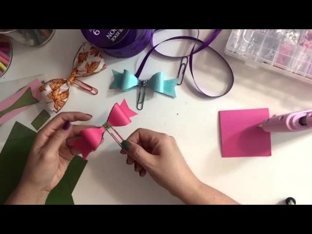 DIY Paper Clip Bows