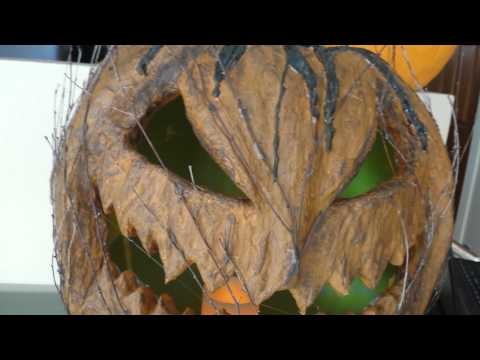 Pumpkin rot paper mache