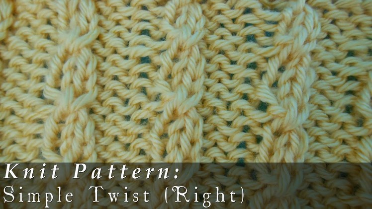 Simple Twist  { Knit }