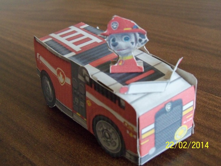 Paw Patrol Make paper fire truck