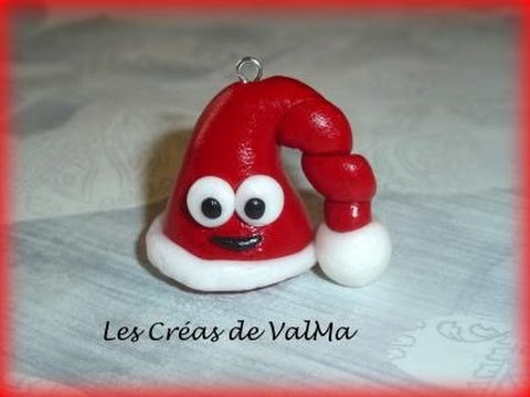 Tuto Fimo Bonnet Papa Noël. Polymer Clay Tutorial