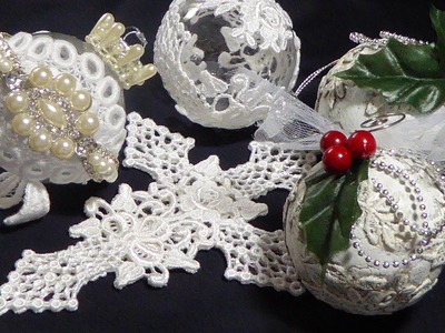 Lace Cross & Ornaments with Tresors de Luxe