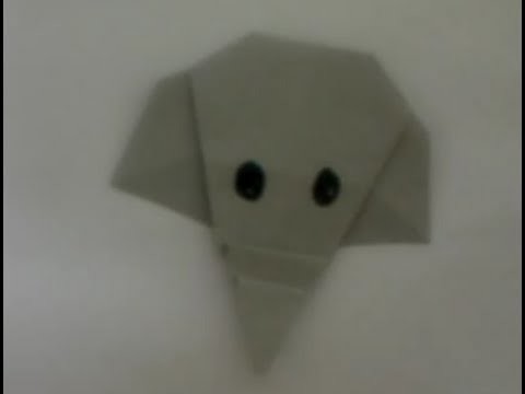 Origami Elephant face
