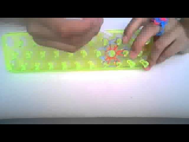 Rainbow Loom bague fleur