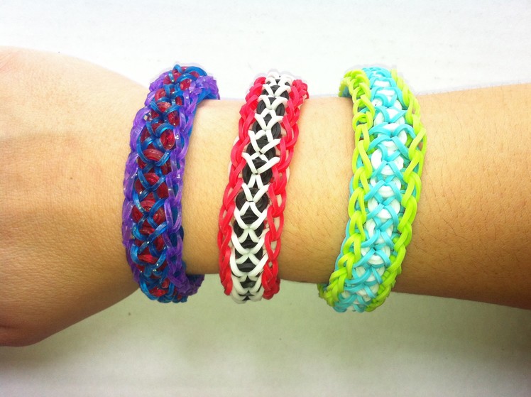 Tuto Rainbow Loom bracelet confetti complet ( by raya )