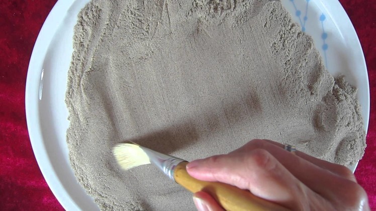 ASMR: Kinetic Sand #2 - Drawing & Brushing Kinetic Sand (No Talking)
