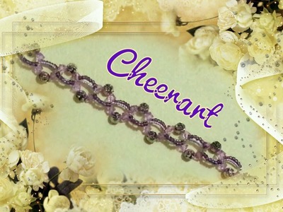 Bracelet : classical style beaded bracelet 7 (tutorial) 串珠手鏈教學7 : 古典風手鏈