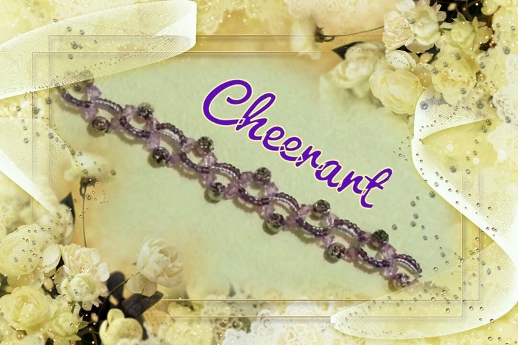 Bracelet : classical style beaded bracelet 7 (tutorial) 串珠手鏈教學7 : 古典風手鏈