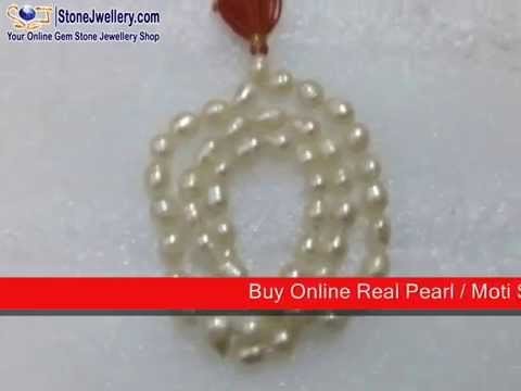 Buy Online Real Pearl. Moti Stone Mala - StoneJwellery.com