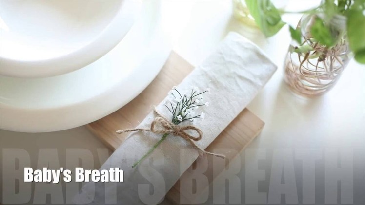 [DIY Crepe paper] Baby's breath