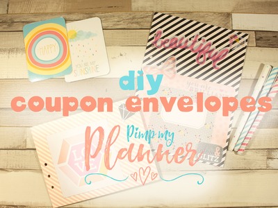 DIY Planner Envelope.Coupon Keeper with 1 2 3 Punch Board- Pimp my Planner ♥