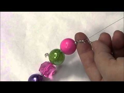Finishing a Bubblegum Bead Necklace