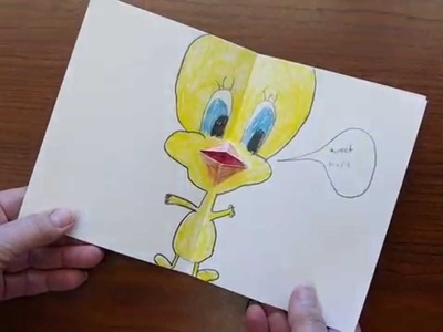 How to Make a Pop-up Greeting Card with a Cartoon Mouth