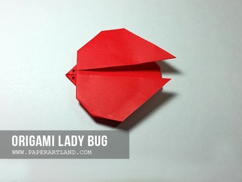 How to Make an origami Lady Bug