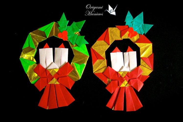 Origami Maniacs 151: Christmas Wreath 1.Guirnalda Navidenia 1