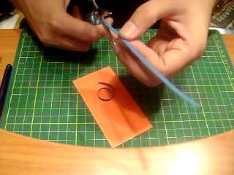 Quilling swirls - tutorial