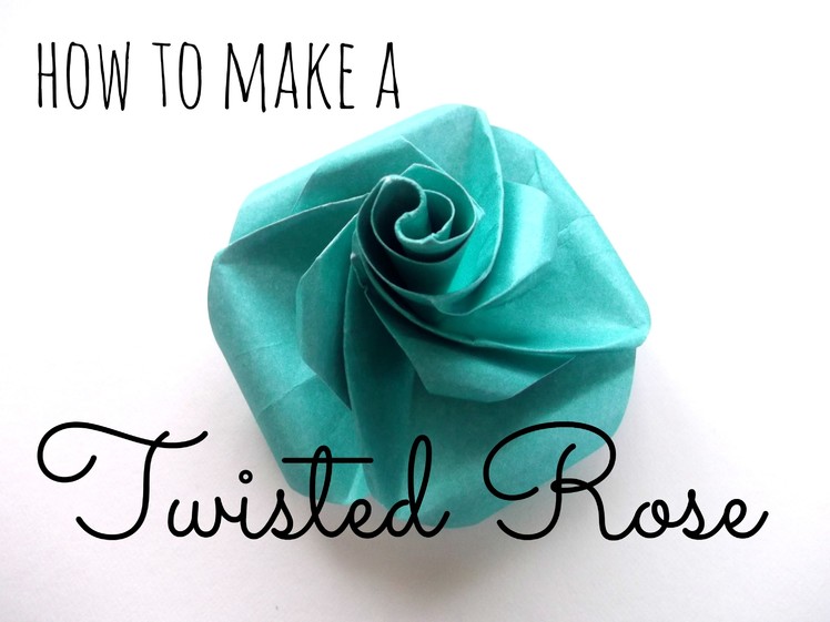 Simple Origami Twisted Rose