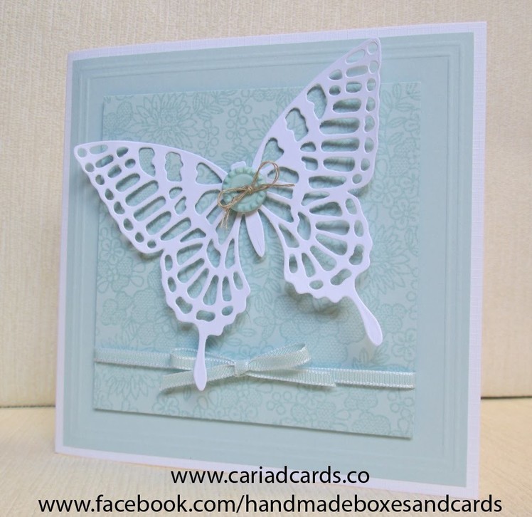 Stampin Up Something Lacy and Butterfly Thinlits