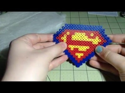 Superman Perler Bead Logo Tutorial | Vias Craft Corner