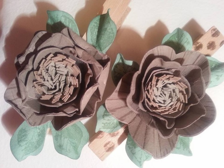~{Wild Rose paper flower}~ video tutorial by Stampin' Up! Demonstrator Ruth Trice