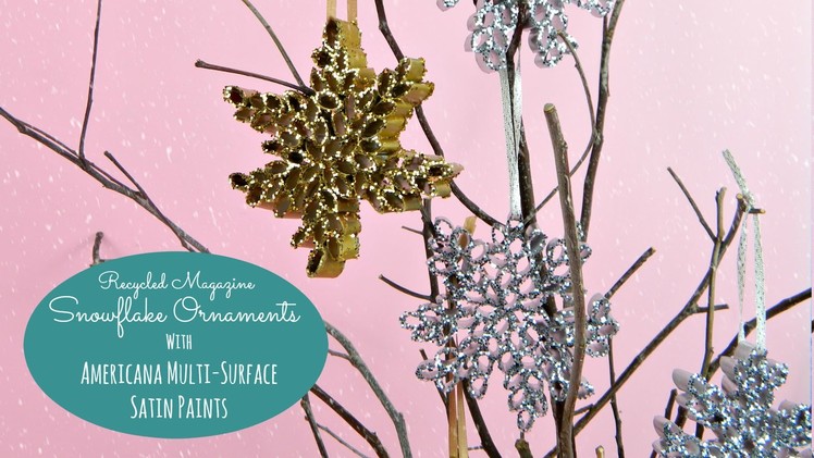 Christmas Magazine Snowflake Ornaments