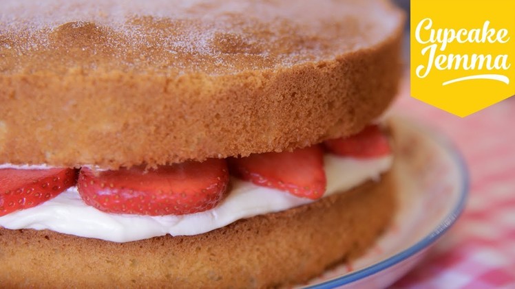Classic Victoria Sponge Cake Recipe | Cupcake Jemma