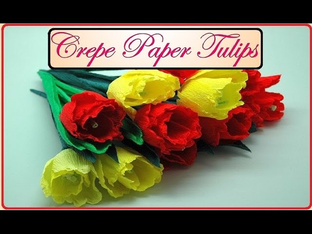 Crepe Paper Tulip Flower | Best Out Of Waste | Paper Art and Craft | DIY